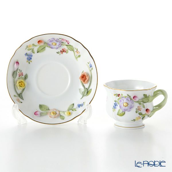 ヘレンド フローラル CD-X1 04227-0-66 コーヒーカップ＆ソーサー