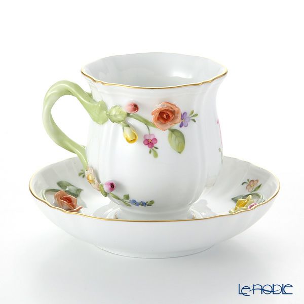 ヘレンド フローラル CD-X1 04228-0-66 ティーカップ＆ソーサー