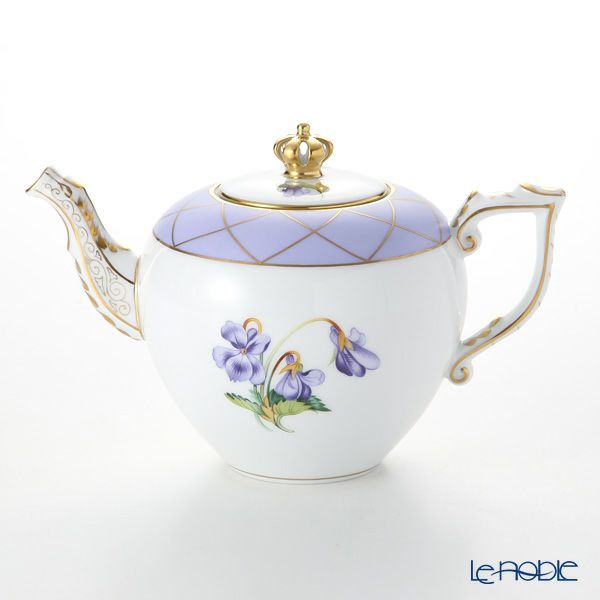 ヘレンド バイオレット リッチ VIOLET-RI ティーセット シリアルナンバー・証明書付 世界限定生産180点