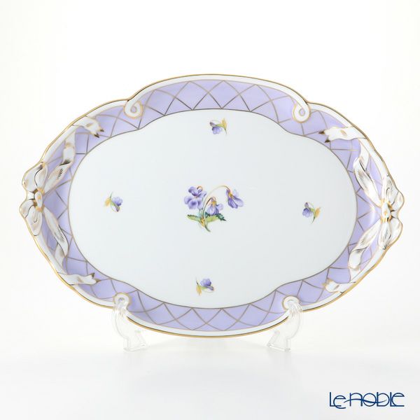 ヘレンド バイオレット リッチ VIOLET-RI ティーセット シリアルナンバー・証明書付 世界限定生産180点