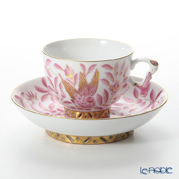 ヘレンド シノワズリ（中国趣味）東方の楽園 ピンク ZOPA 03364-0-21 マンダリン ラージカップ＆ソーサー