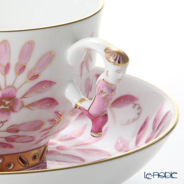 ヘレンド シノワズリ（中国趣味）東方の楽園 ピンク ZOPA 03364-0-21 マンダリン ラージカップ＆ソーサー