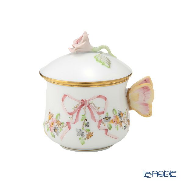 ヘレンド エデン・ローズドラジェ EDENP クリームカップ バタフライ 02385-0-91