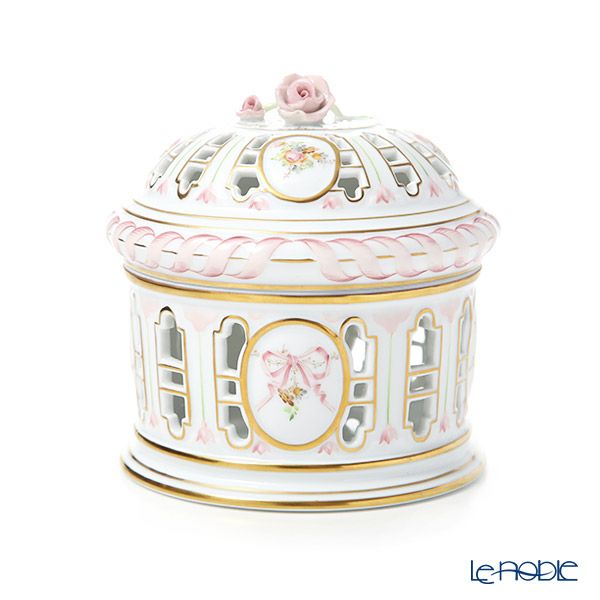 ヘレンド エデン・ローズドラジェ EDENP 06206-0-09 透かしボンボン（ローズ）