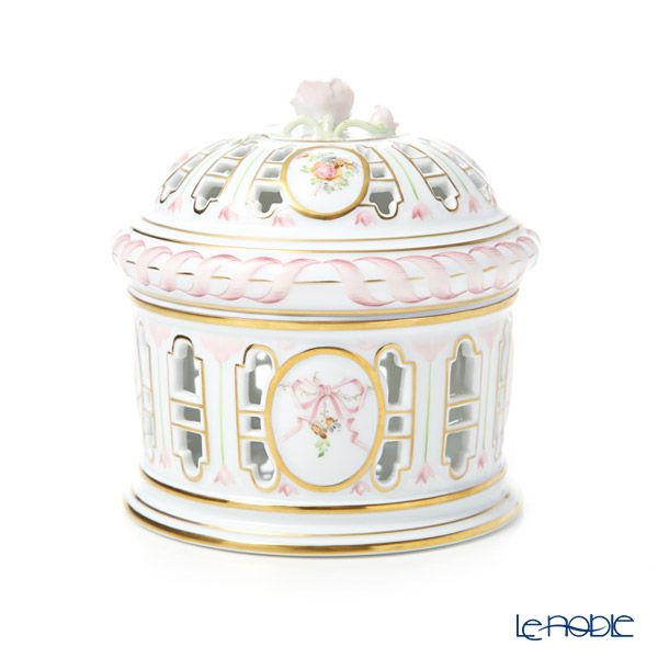 ヘレンド エデン・ローズドラジェ EDENP 06206-0-09 透かしボンボン（ローズ）