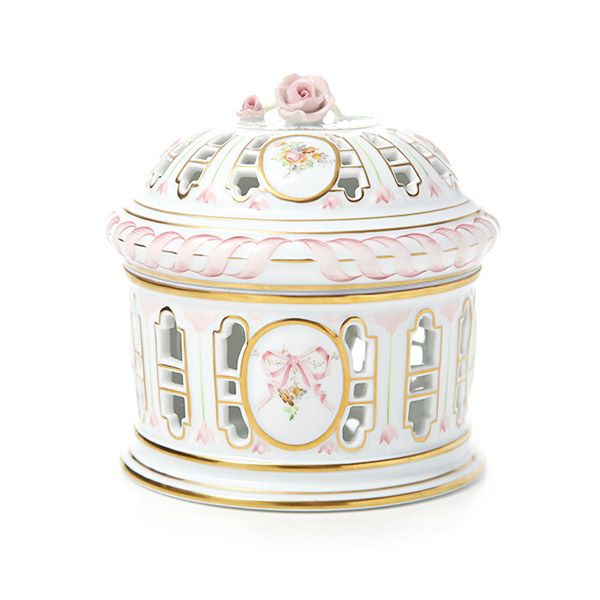 ヘレンド エデン・ローズドラジェ EDENP 06206-0-09 透かしボンボン（ローズ）