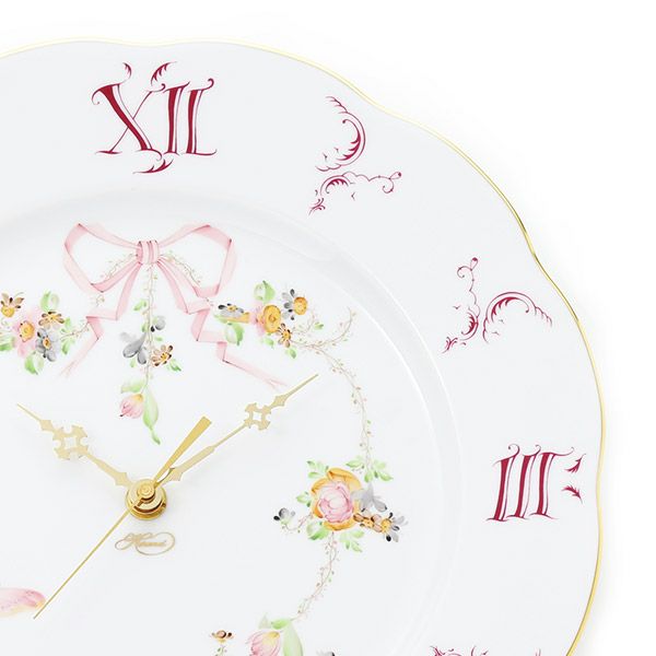 ヘレンド エデン・ローズドラジェ EDENP 20527-0-47 ウォールクロック 28.5cm