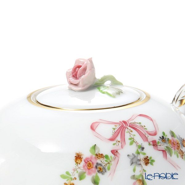 ヘレンド エデン・ローズドラジェ EDENP 20608-0-09 ティーポット（ローズ） 400ml