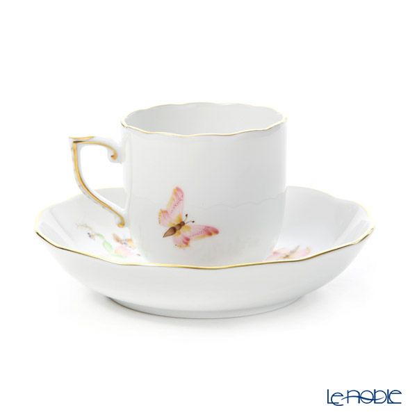 ヘレンド エデン・ローズドラジェ EDENP 20707-0-00 モカカップ＆ソーサー 150ml