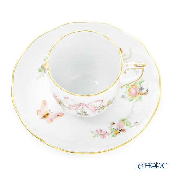 ヘレンド エデン・ローズドラジェ EDENP 20707-0-00 モカカップ＆ソーサー 150ml