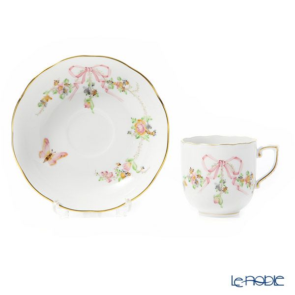 ヘレンド エデン・ローズドラジェ EDENP 20707-0-00 モカカップ＆ソーサー 150ml