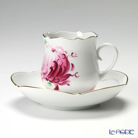 マイセン（Meissen） パープル菊 610710／23582 コーヒーカップ＆ソーサー 150ml