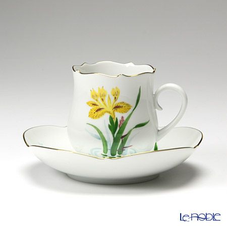 マイセン（Meissen） イエローアイリス 612110／23582 コーヒーカップ＆ソーサー 150ml