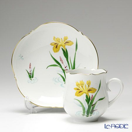 マイセン（Meissen） イエローアイリス 612110／23582 コーヒーカップ＆ソーサー 150ml