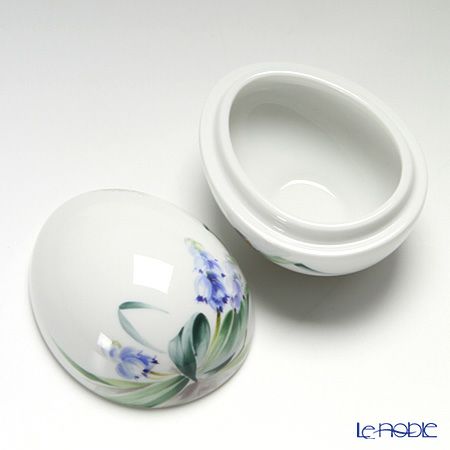 マイセン（Meissen） 森の声 614501／52281 タマゴ型ボックス 6.5cm