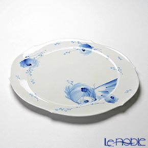 マイセン（Meissen） 青い花 614701／28511 ラウンドプラター 38.5cm