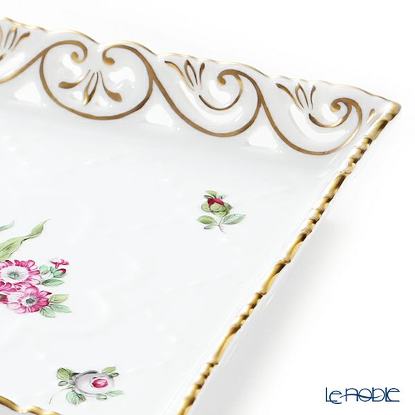 ヘレンド ローズガーランドブーケ GRB 07507-0-00 スクエアトレイ（オープンワーク）