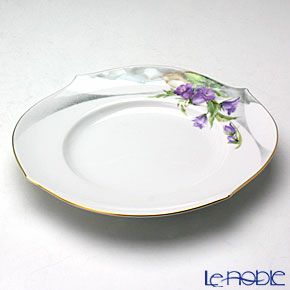 マイセン（Meissen） アルペンフローラ 616090／28470／01 プレート 19cm Motiv No.1 つりがね草