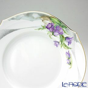 マイセン（Meissen） アルペンフローラ 616090／28470／01 プレート 19cm Motiv No.1 つりがね草