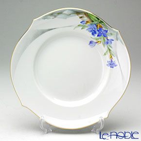 マイセン（Meissen） アルペンフローラ 616090／28470／02 プレート 19cm Motiv No.2 リンドウ