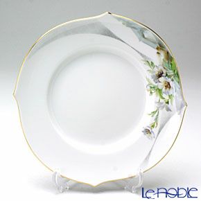 マイセン（Meissen） アルペンフローラ 616090／28470／03 プレート 19cm Motiv No.3 ゼラニウム