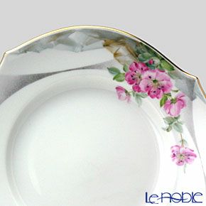 マイセン（Meissen） アルペンフローラ 616090／28470／04 プレート 19cm Motiv No.4 アルペンローズ