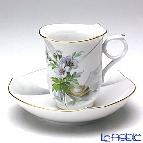 マイセン（Meissen） アルペンフローラ 616090／28582 コーヒーカップ＆ソーサー 180ml Motiv No.3 ゼラニウム