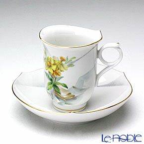 マイセン（Meissen） アルペンフローラ 616090／28582 コーヒーカップ＆ソーサー 180ml Motiv No.5 ヒマワリ