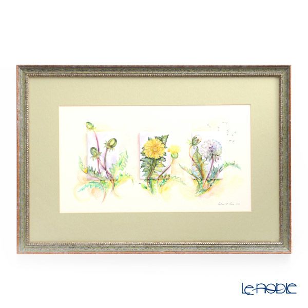 ヘレンド MID-X2 08199-0-00 ミニタイルセット フラワーズ タンポポ ペインターサイン入り