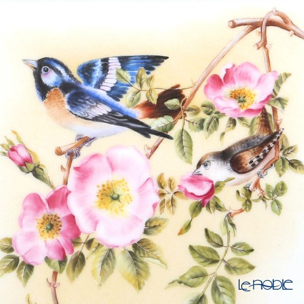 ヘレンド BIRDS-1 08112-0-91 陶板 20×15cm ペインターサイン入り