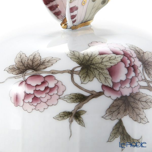 ヘレンド パステルヴィクトリア VICTF2 00393-0-17（フラワー） バターケース（チョウ）14.8cm