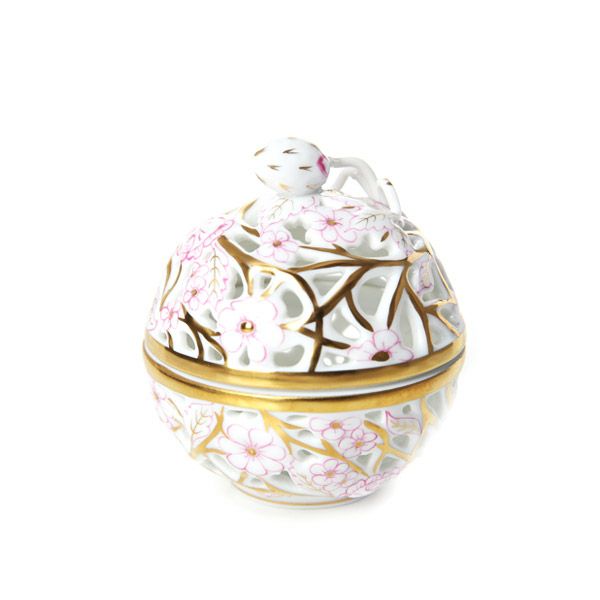 ヘレンド ヘレンドファンタジー CORP 透かしボンボン入れ ストロベリー 06215-0-11