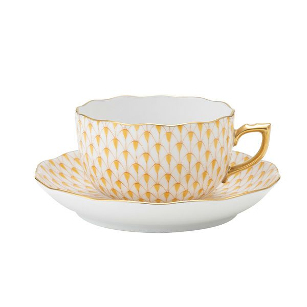 ヘレンド エカイユ イエロー VHJ ティーカップ＆ソーサー 200ml 20724-0-00