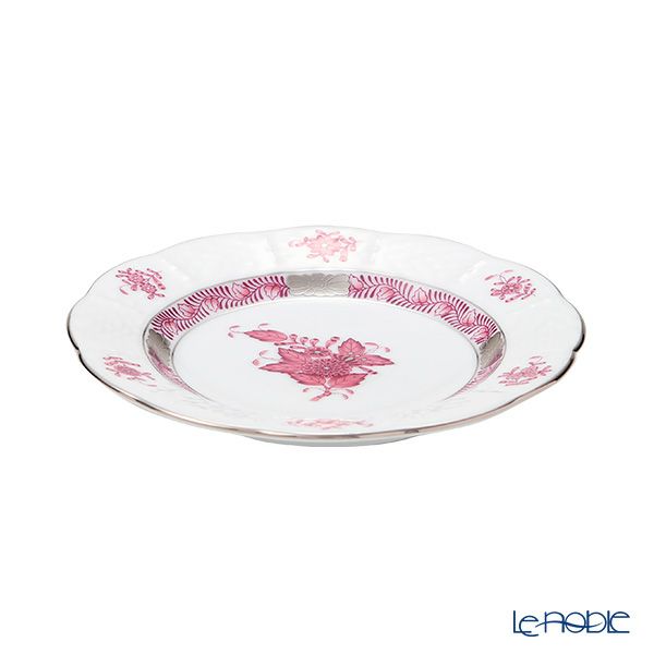 ヘレンド アポニーモーヴプラチナ AP2-PT 00512-0-00 プレート 12.5cm