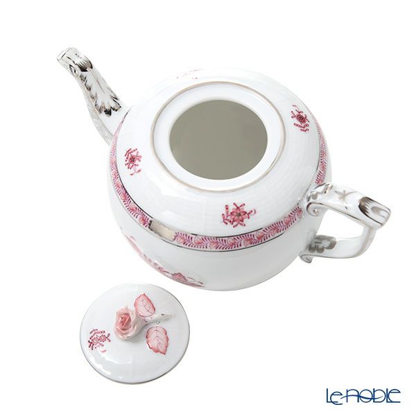 ヘレンド アポニーモーヴプラチナ AP2-PT 00606-0-09 ティーポット ローズ 800ml