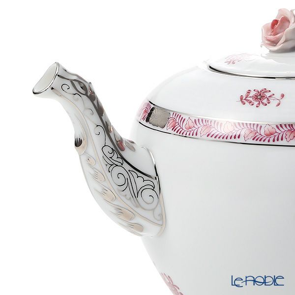 ヘレンド アポニーモーヴプラチナ AP2-PT 00606-0-09 ティーポット ローズ 800ml