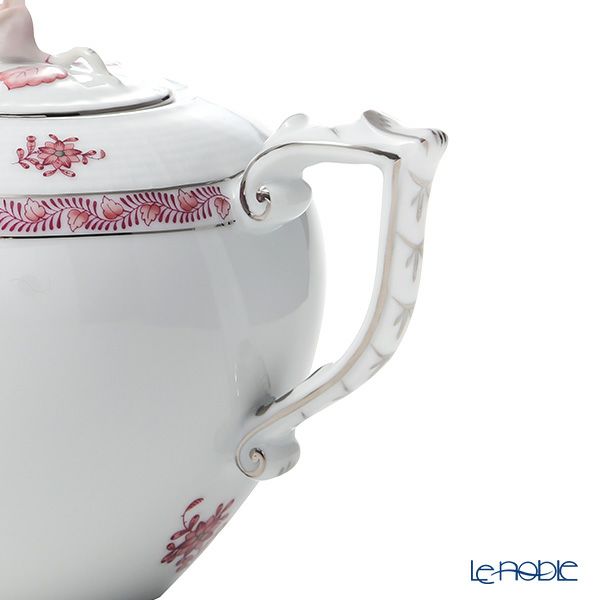 ヘレンド アポニーモーヴプラチナ AP2-PT 00606-0-09 ティーポット ローズ 800ml