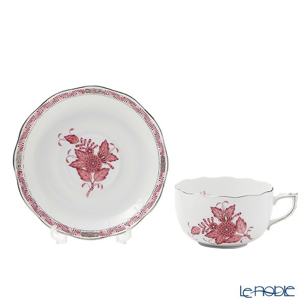 ヘレンド アポニーモーヴプラチナ AP2-PT ティーカップ＆ソーサー 200ml 00724-0-00