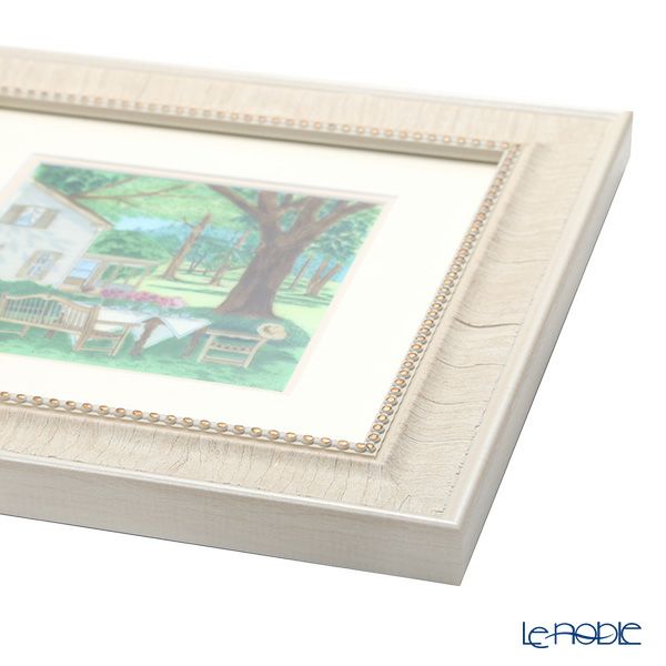 京七宝額（アートSHIPPO） 昼下り 額木目・白系 31.5×31.5cm