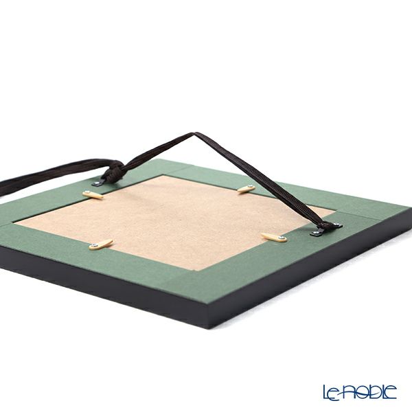 京七宝額（アートSHIPPO） 京都 源光庵 迷いの窓（紅葉） 額 24.5×24.5cm 黒 七宝焼