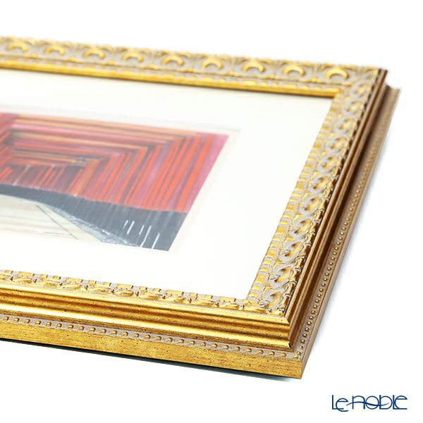 京七宝額（アートSHIPPO） 京都 伏見の千本鳥居 額 32.7×32.7cm 金・ガラス 七宝焼