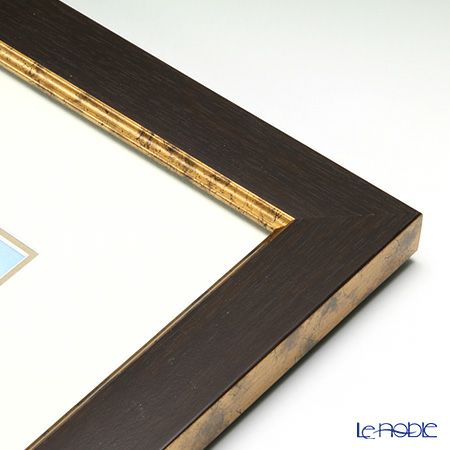 京七宝額（アートSHIPPO） チロルの山 額こげ茶 34×41cm