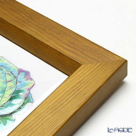 京七宝額（アートSHIPPO） ベジタブル キャベツ 額ナチュラル 16.8×16.8cm