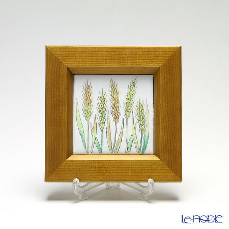 京七宝額（アートSHIPPO） ベジタブル ムギ 額ナチュラル 16.8×16.8cm