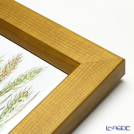 京七宝額（アートSHIPPO） ベジタブル ムギ 額ナチュラル 16.8×16.8cm
