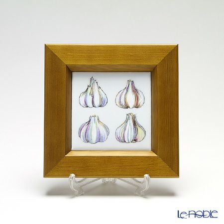 京七宝額（アートSHIPPO） ベジタブル ニンニク 額ナチュラル 16.8×16.8cm