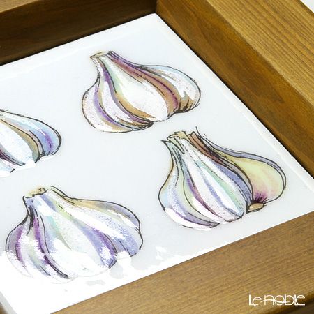 京七宝額（アートSHIPPO） ベジタブル ニンニク 額ナチュラル 16.8×16.8cm
