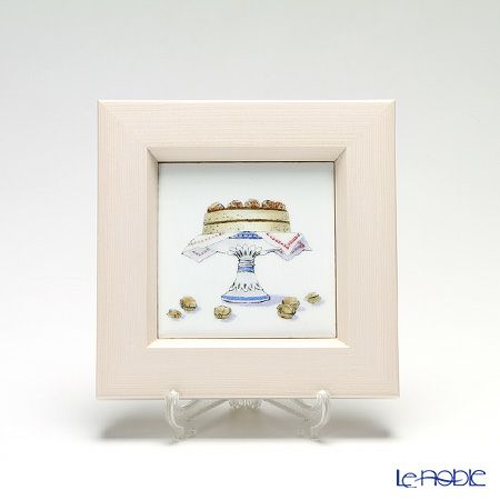 京七宝額（アートSHIPPO） キッチン ケーキ 額アイボリー 16.8×16.8cm