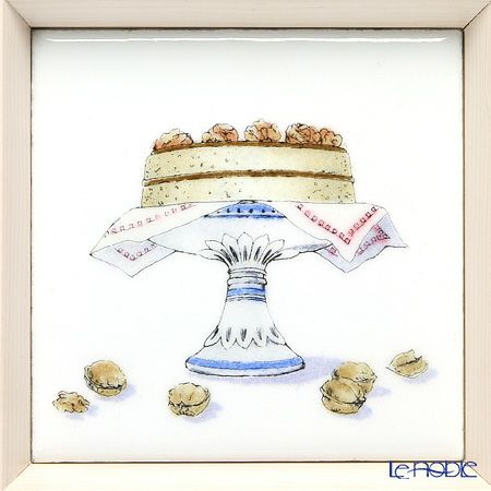 京七宝額（アートSHIPPO） キッチン ケーキ 額アイボリー 16.8×16.8cm