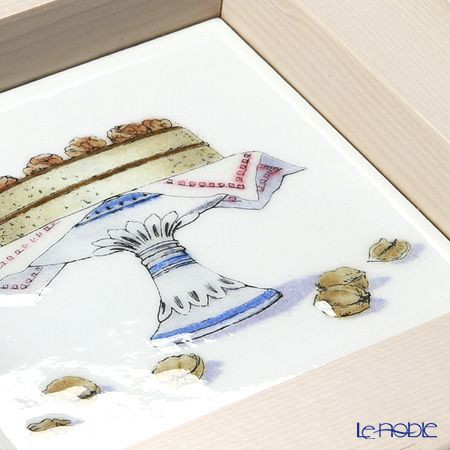 京七宝額（アートSHIPPO） キッチン ケーキ 額アイボリー 16.8×16.8cm